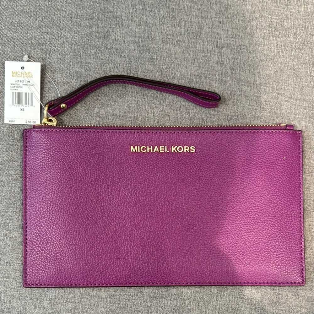 Michael Kors Purple Wristlet-Brand New